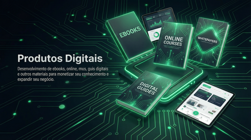 Produtos Digitais - E-books e Cursos